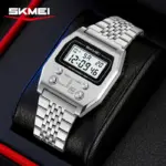 SKMEI 2460 Watch For Men - Silver - Image 3