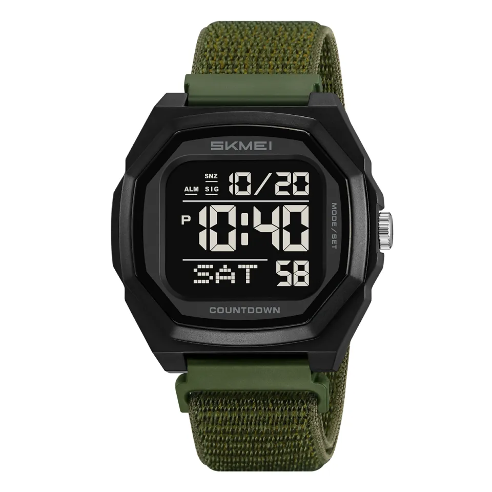 SKMEI-2495-Mens-Sports-Watch-Blue.webp SKMEI 2495 Men's Sports Watch - Green - Image 1