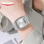 SKMEI 2585 Dual Time Watch For Men - Full Silver - Image 6
