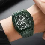 SKMEI 2606 Watch For Men - Black Green - Image 3