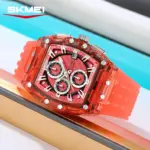 SKMEI 2606 Watch For Men - Orange - Image 2