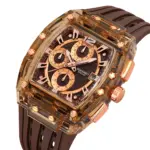 SKMEI 2606 Watch For Men - Transparent Coffee