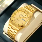 SKMEI 2630 Chain Watch For Men - Full Golden - Image 4