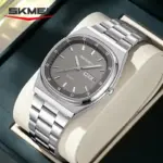 SKMEI 2630 Chain Watch For Men - Silver Gray - Image 2