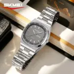 SKMEI 2630 Chain Watch For Men - Silver Gray - Image 3