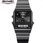 SKMEI 2632 Dual Time Watch For Men - Full Black