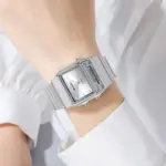 SKMEI 2632 Dual Time Watch For Men - Full Silver - Image 3