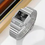 SKMEI 2632 Dual Time Watch For Men - Silver Black - Image 2