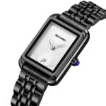 SKMEI 2670 Chain Watch For Women - Black White - Image 3