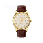 SKMEI 9058 Watch for Men’s- Brown & Gold