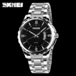 SKMEI 9069 Watch For Men - Silver Black - Image 3