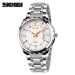SKMEI 9069 Watch For Men - Silver Rose White