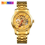 SKMEI 9222 Automatic Watch for Men- Full Golden