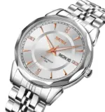 Skmei 9268  Chain Belt Watch For Men-Full Silver - Image 2