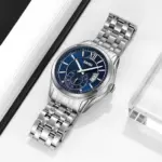 SKMEI 9319 Watch For Men - Silver Blue - Image 3