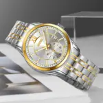 SKMEI 9319 Watch For Men - Silver Yellow - Image 2