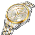 SKMEI 9319 Watch For Men - Silver Yellow - Image 4