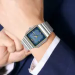 SKMEI 9414 Watch For Men - Silver Blue - Image 3