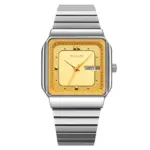 SKMEI 9414 Watch For Men - Silver Gold