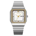 SKMEI 9414 Watch For Men - Silver Gray White