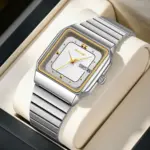 SKMEI 9414 Watch For Men - Silver Gray White - Image 4