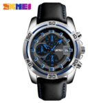 SKMEI 9156 Watch for Men- Silver Blue
