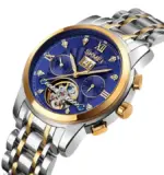 SKMEI M029 Mechanical Watch For Men-Blue - Image 2