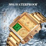 SKMEI 1584 Japan Movement Watch for Men - Golden - Image 2