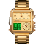SKMEI 1584 Japan Movement Watch for Men - Golden