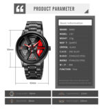 Skmei 1787 Watch For Men - Black Red - Image 3