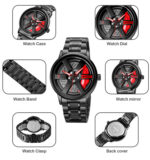 Skmei 1787 Watch For Men - Black Red - Image 4