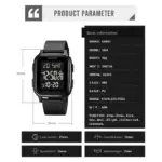 Skmei 1858 Watch For Men - Full Black - Image 4