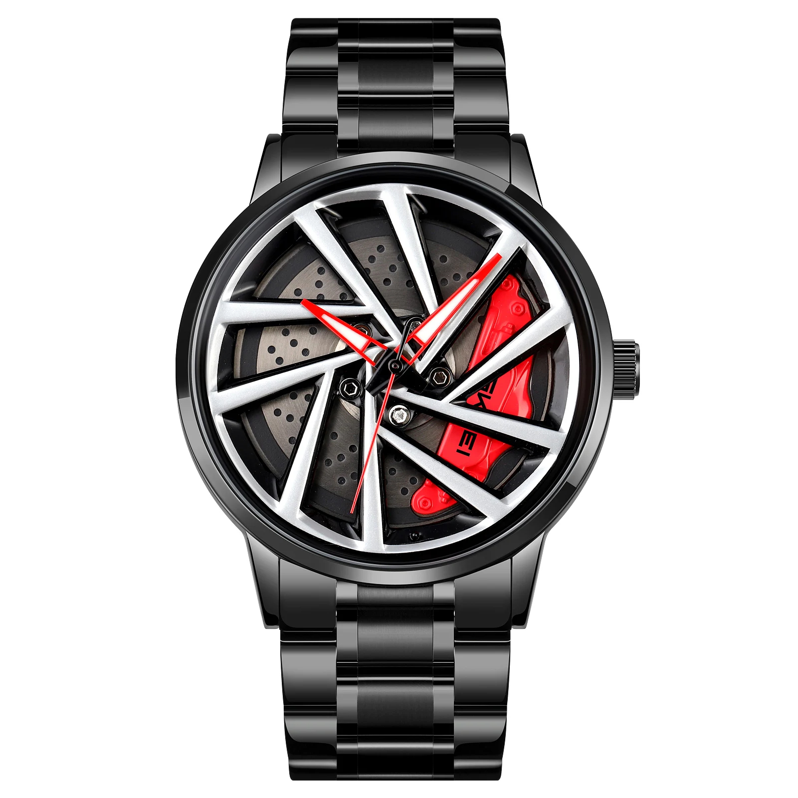 Skmei-1990-Watch-For-Men-Model-3-Black-Red.jpeg Skmei 1990 Watch For Men - Black Red - Image 1