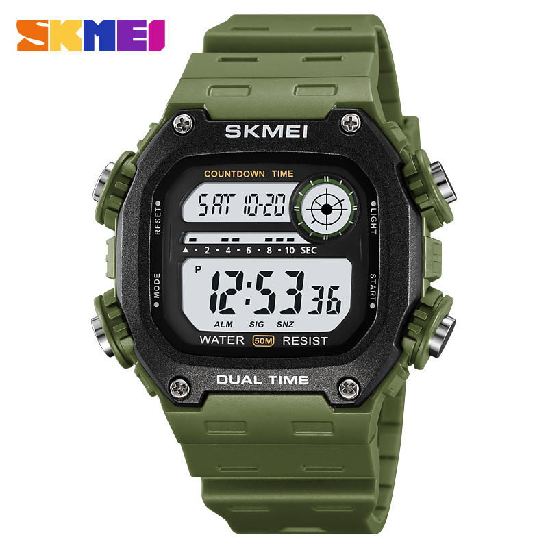 Skmei-2126-For-Men-Green.jpg Skmei 2126 For Men - Green - Image 1