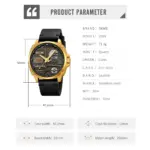 Skmei 2289 Watch For Men - Black Gold - Image 3