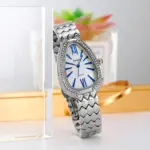 Skmei 2331 Watch For Women - Silver White Blue