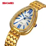 Skmei 2331 Watch For Women - White Gold Blue - Image 2
