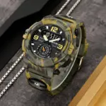 Skmei 2341 Sport Wach For Men - Black Green Yello - Image 2