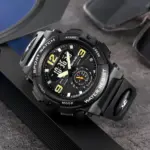 Skmei 2341 Sport Wach For Men - Full Black - Image 4