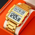 Skmei 2299 Watch For Men - Full Golden - Image 2