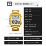 Skmei 2299 Watch For Men - Full Golden - Image 6