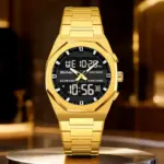 Skmei 2624 Watch  for men- Golden Black