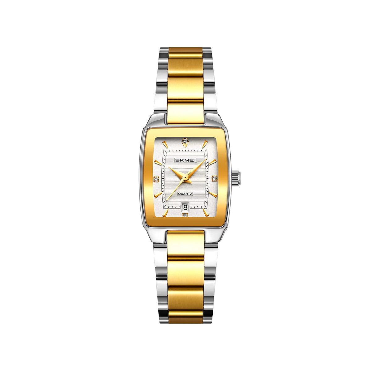 Skmei-2578-Watch-For-Women-Silver-Gold.jpg Skmei 2578 Watch For Women - Silver Gold - Image 1