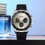 Skmei 2588 Watch For Men - Silver Gray - Image 2