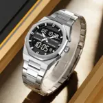 Skmei 2624 Watch for men- Silver Black - Image 4