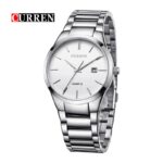 CURREN 9140 Watch For Men - Full Silver