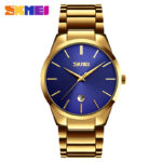 CURREN 9140 Watch For Men - Gold Blue