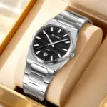 Skmei 9382 Watch For Men - Silver Black - Image 2