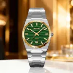 Skmei 9382 Watch For Men - Silver Gold Green - Image 2