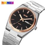 Skmei 9288 Watch For Men - Silver Black Rose - Image 2